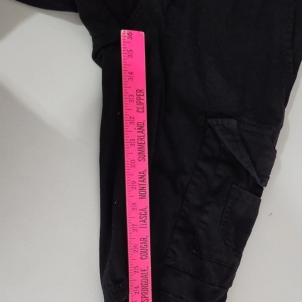 Ring of Fire Shorts Mens Messenger Cargo Size 30 Black Long